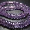 14 Inches Gorgeous High Quality Amethyst - Smooth Polished Wheel Shape Beads size - 4 - 4.5 mm approx